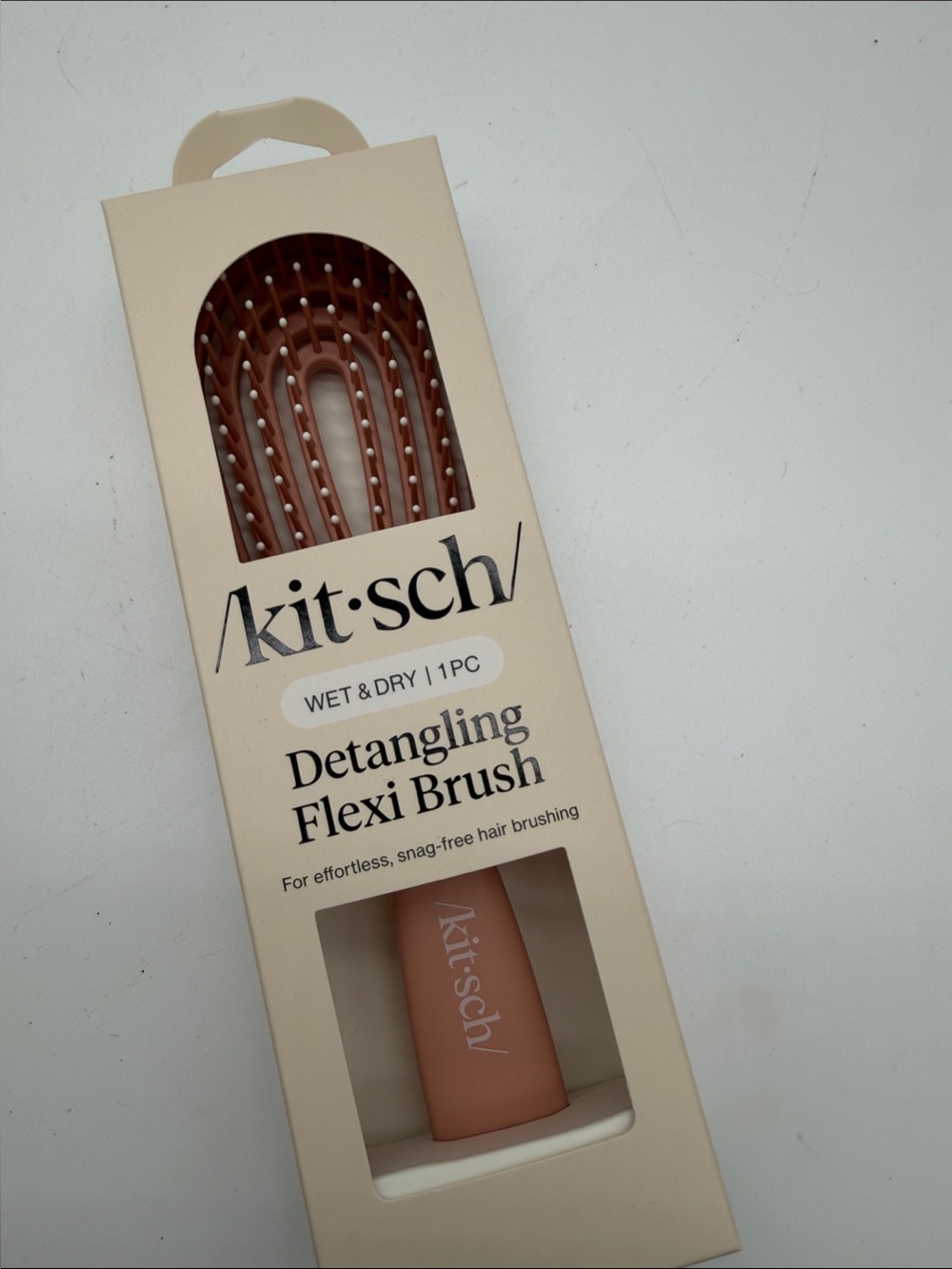 Kitsch Detangling Flexi Brush - Dusty Pink